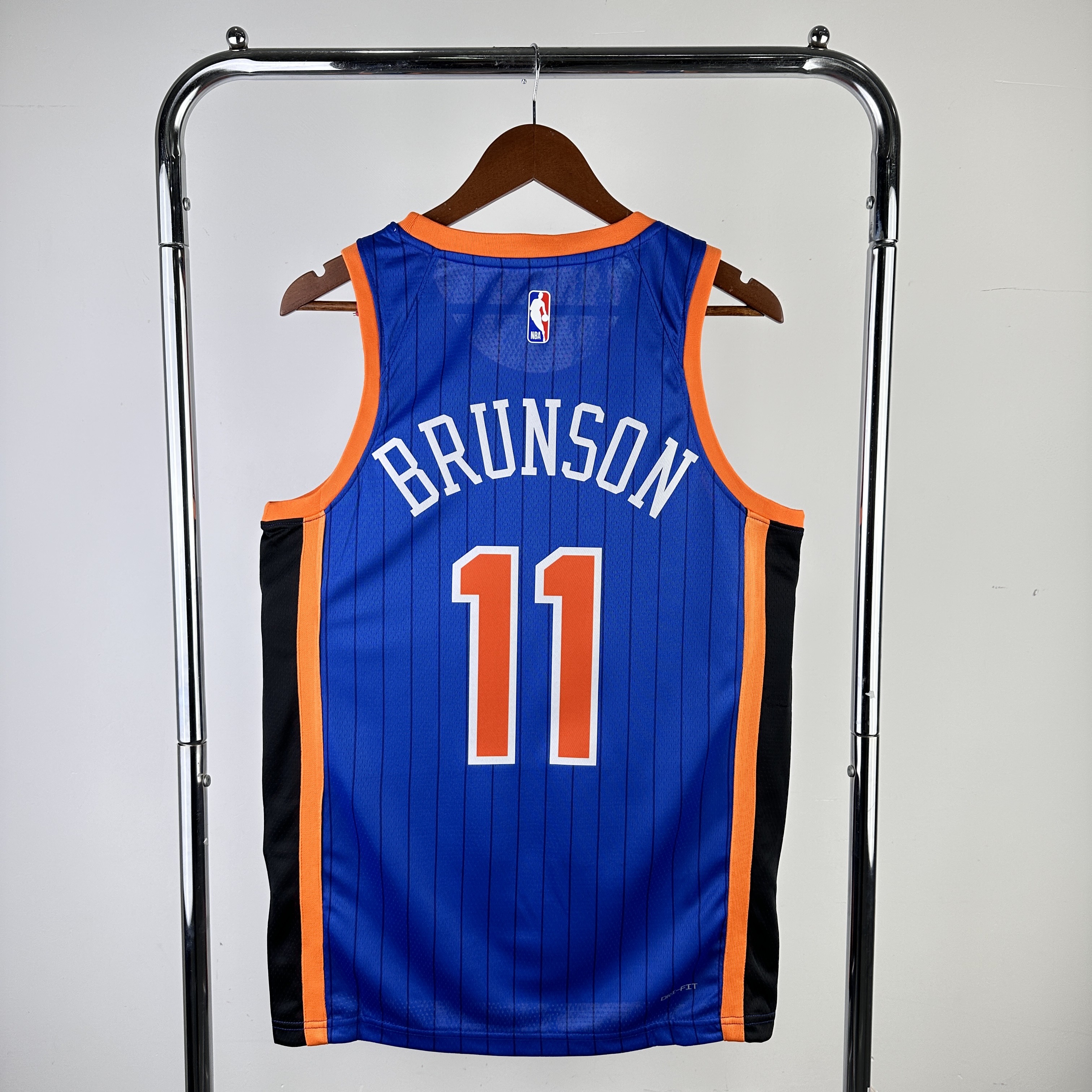 Men New York Knicks #11 Brunson Blue City Edition Nike 2024 NBA Jersey